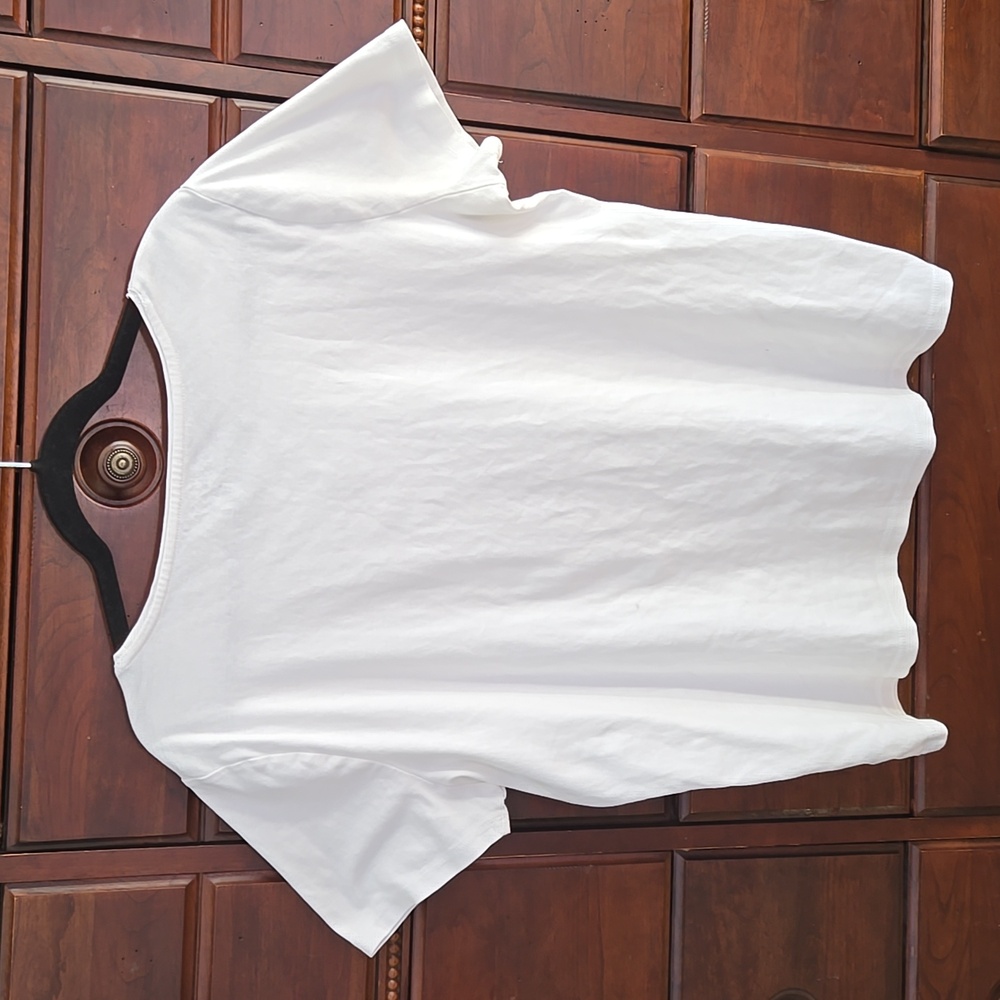 Talbot's White Short Sleeve Tshirt Size 1X - Picture 2 of 6